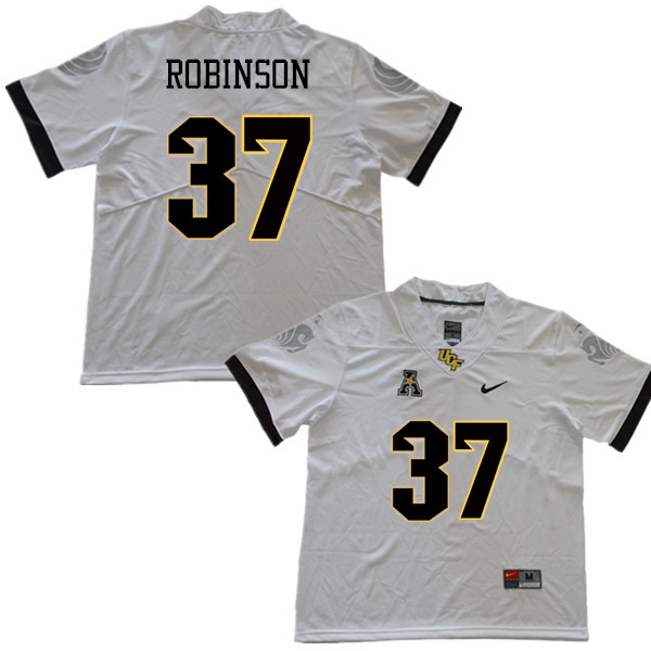 Men #37 Aaron Robinson UCF Knights College Football Jerseys Sale-White
